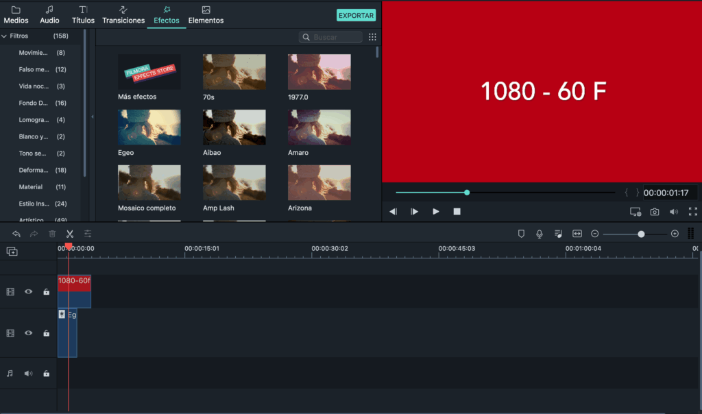 Añade efectos de vídeo a tus archivos de vídeo y fotografía