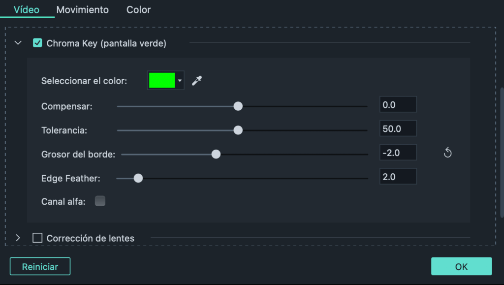 Como crear Chroma en tutorial Filmora