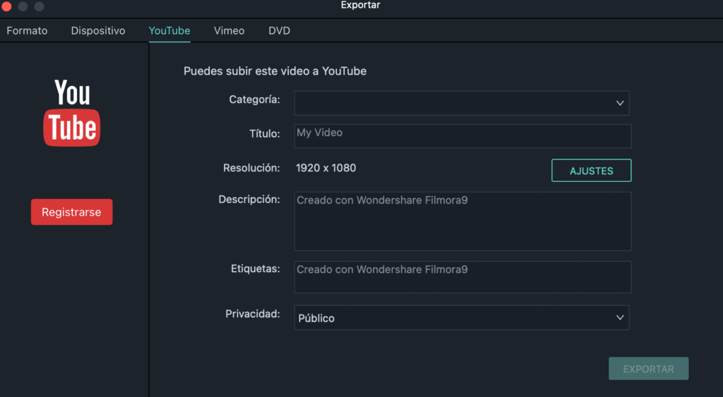 Como subir un vídeo de Filmora a YouTube gratis