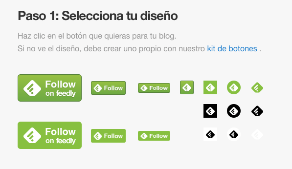 como crear un boton de feedly en wordpress