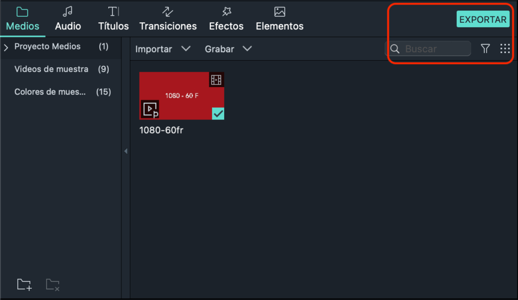 como exportar un video de filmora