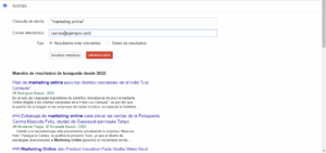 como crear alertas google academico españa