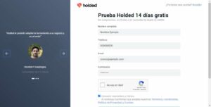 crear cuenta en el software para crear facturas holded