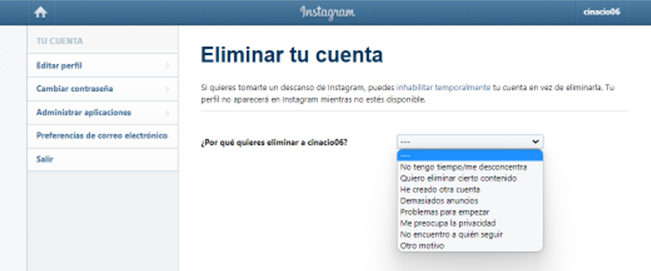 COMO ELIMINAR TU CUENTA PARA SIEMPRE
