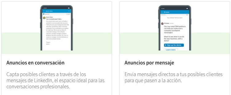 Sponsored Messaging o anuncios por mensaje en linkedin
