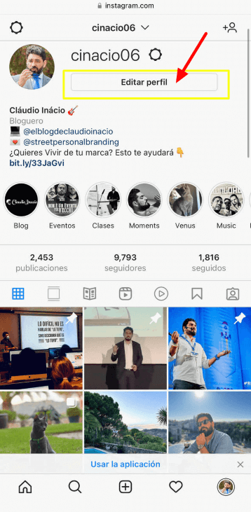 desactiva la cuenta de forma permanente de instagram en el movil