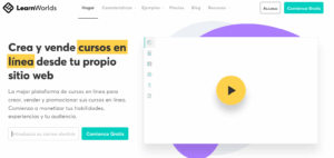 learnworlds para crear cursos online