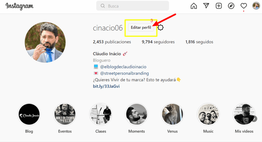 perfil para eliminar una cuenta de instagram 2022 desde el ordenador
