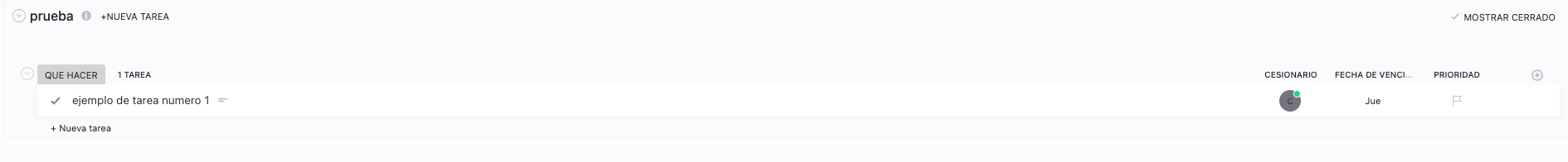 CONFIGURACION DE UNA LISTA EN LA PANTALLA PRINCIPAL 