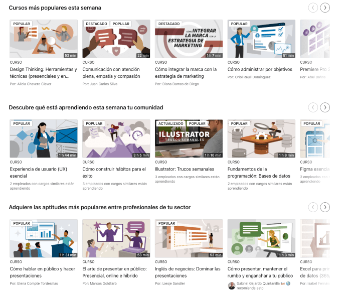 mejores cursos linkedin learning