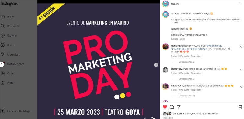 como publicitar mi negocio en Internet con los eventos