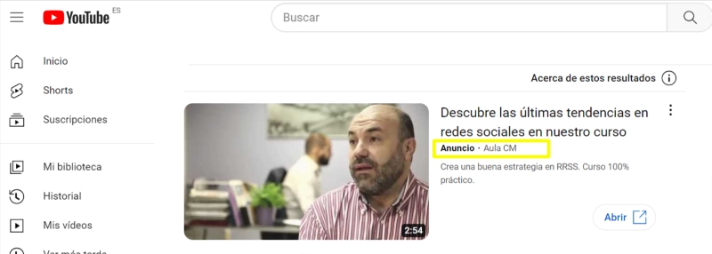 anuncios en youtube