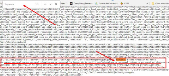 descubrir etiquetas en videos de youtube