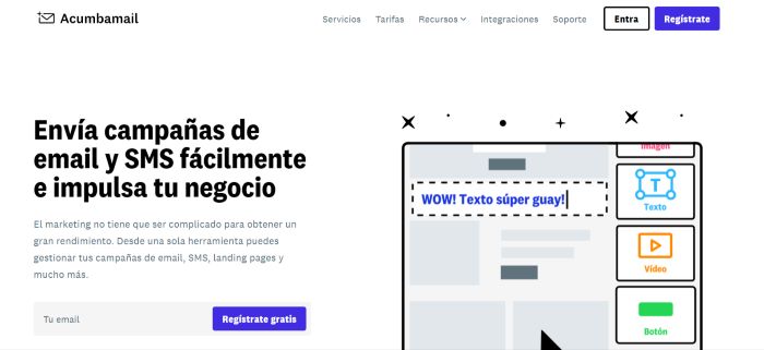 Acumbamail alternativa gratuita a mailchimp