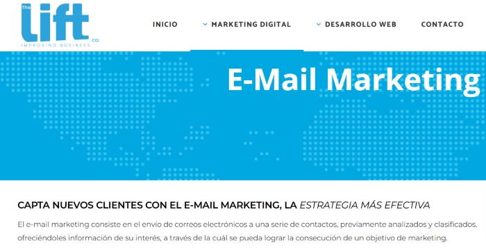 EMail Marketing Agencia The Lift Company