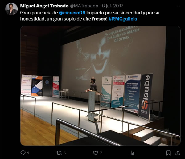 Claudio Inacio - Conferencias - Tweet 1